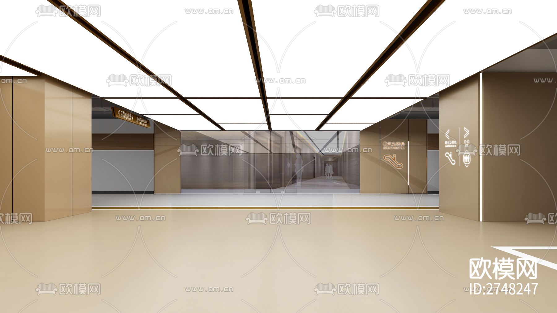 地下车库cad施工图下载（渲染图5）