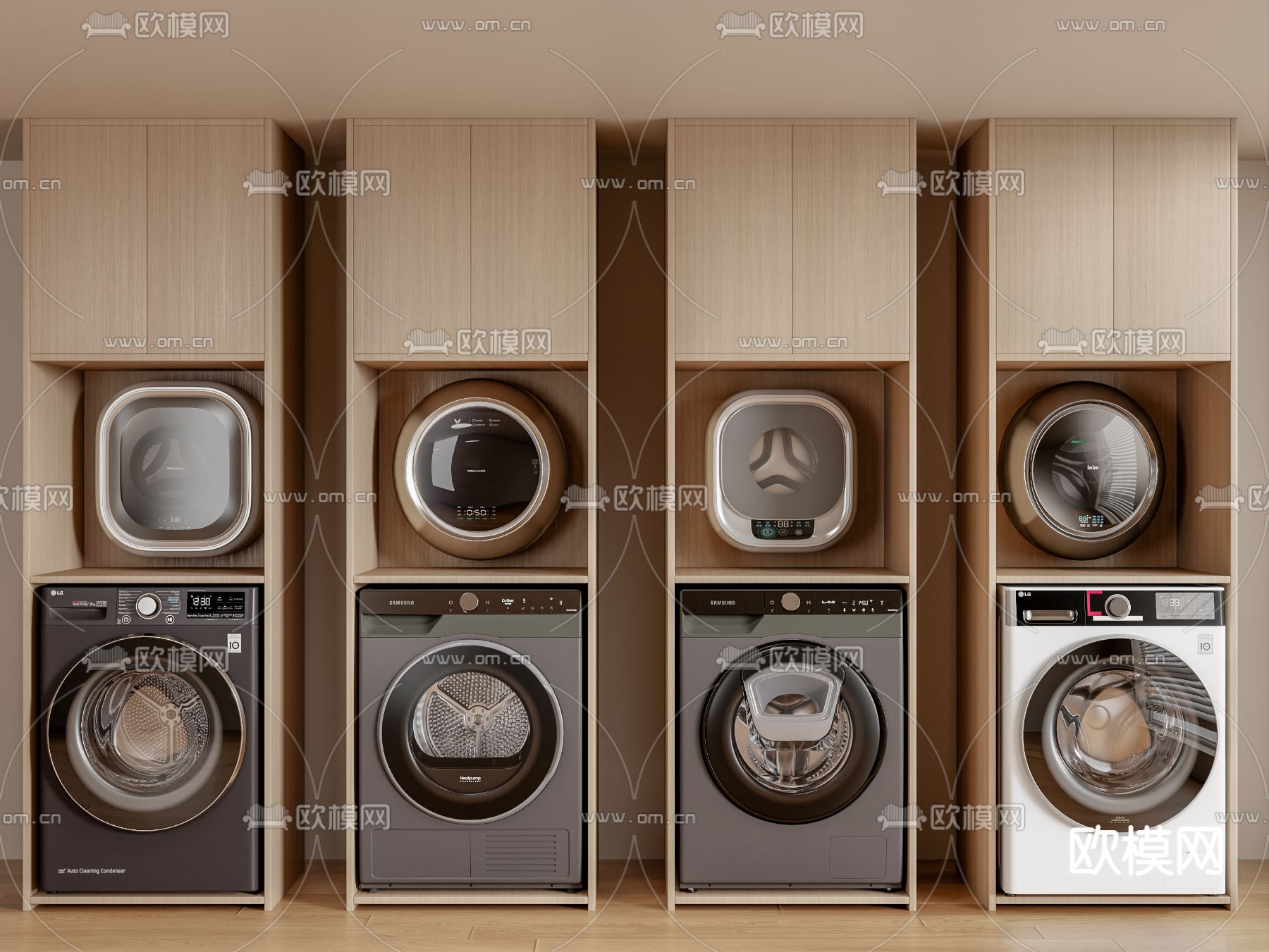 洗衣机 壁挂洗衣机3d模型下载