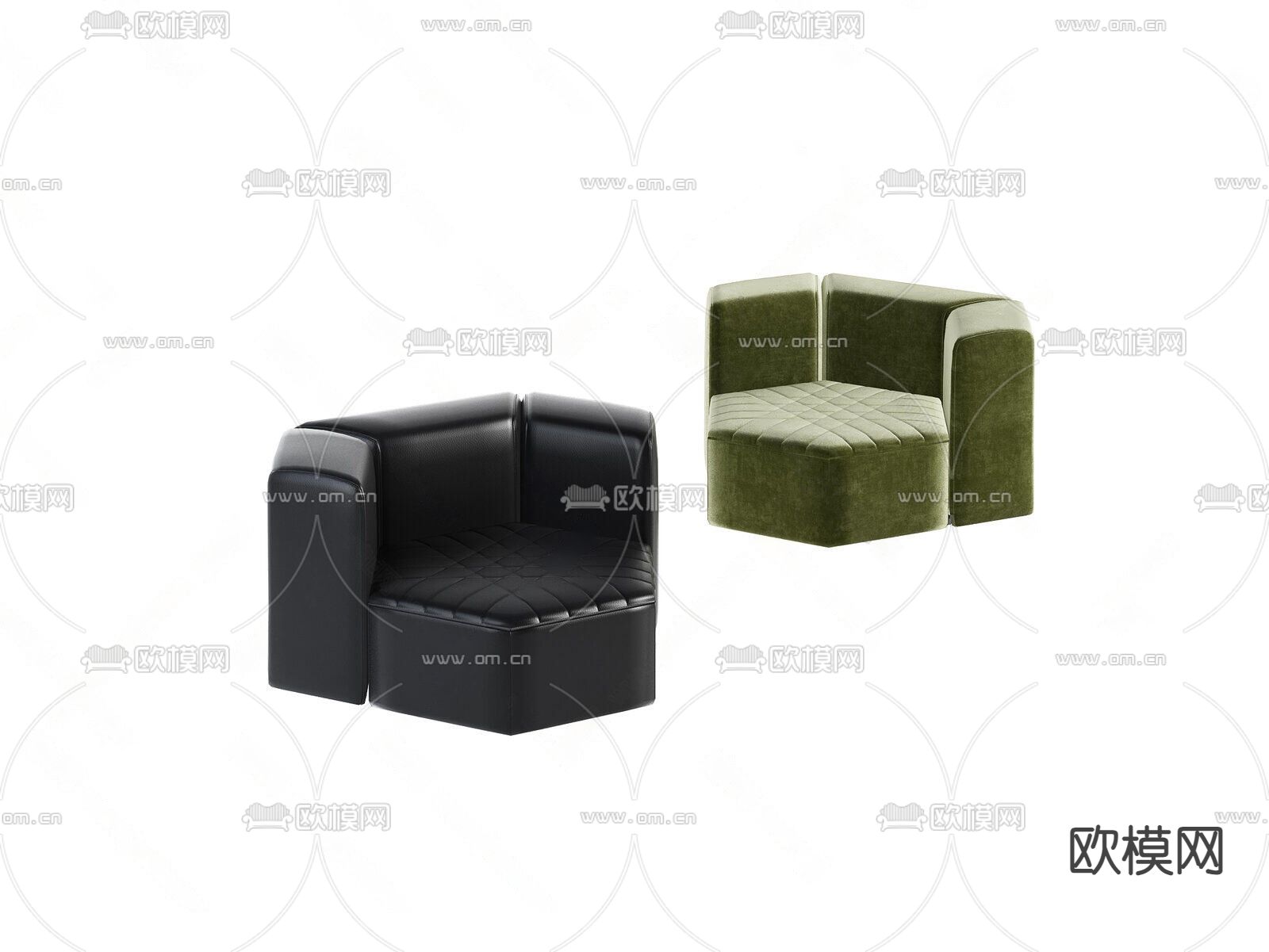 休闲沙发3d模型下载