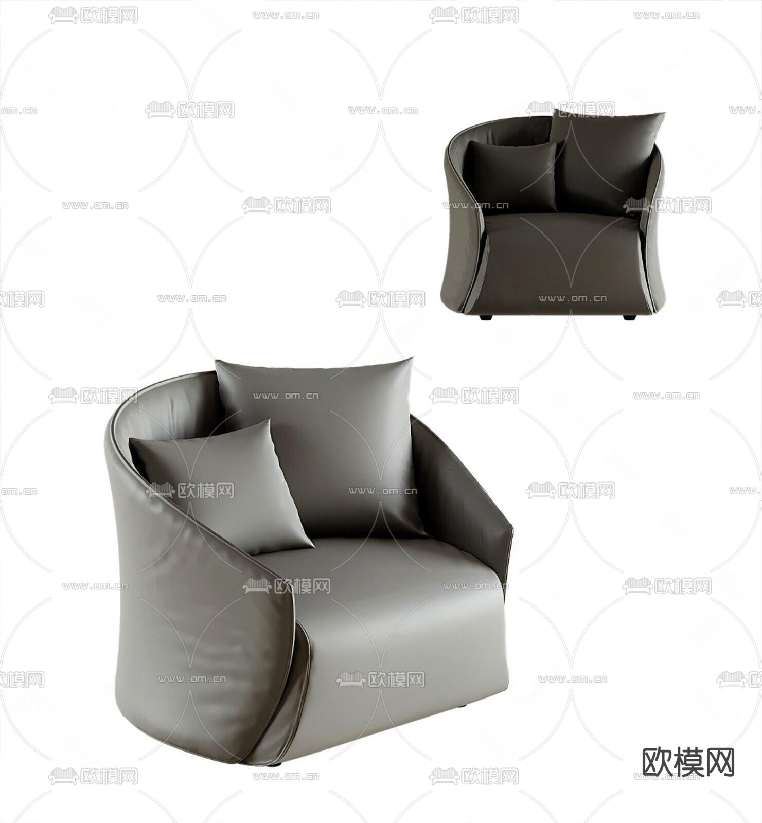 单人沙发3d模型下载