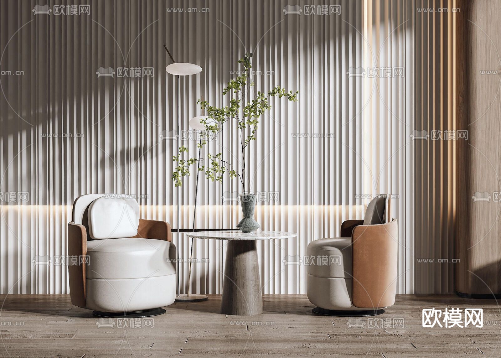 单人沙发3d模型下载