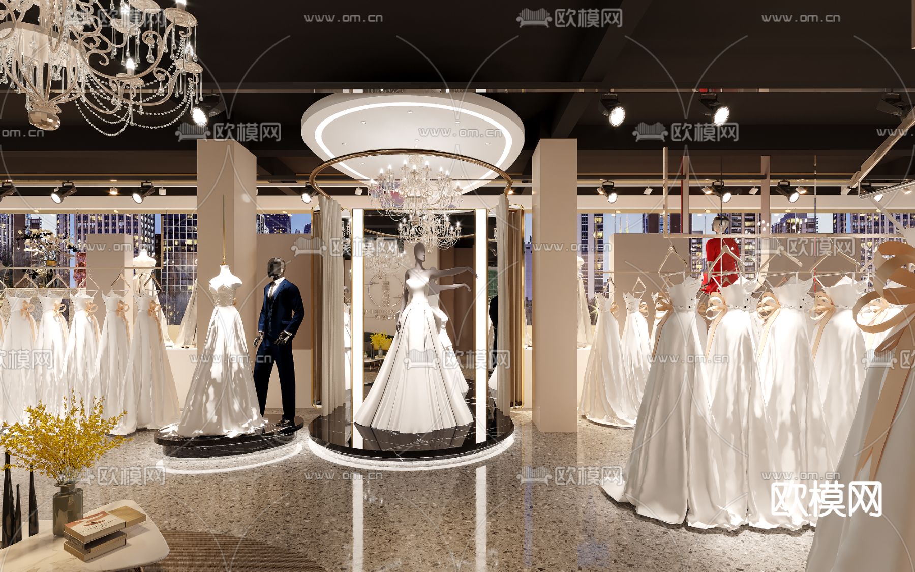 婚纱店3d模型下载（渲染图1）