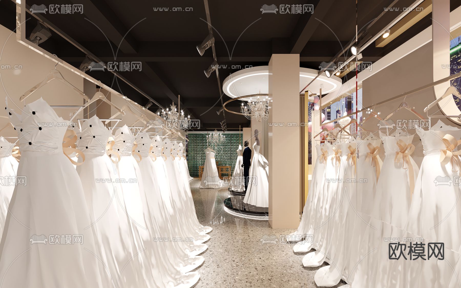 婚纱店3d模型下载（渲染图4）