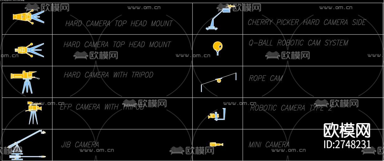无人机摄像头cad图库下载（渲染图1）