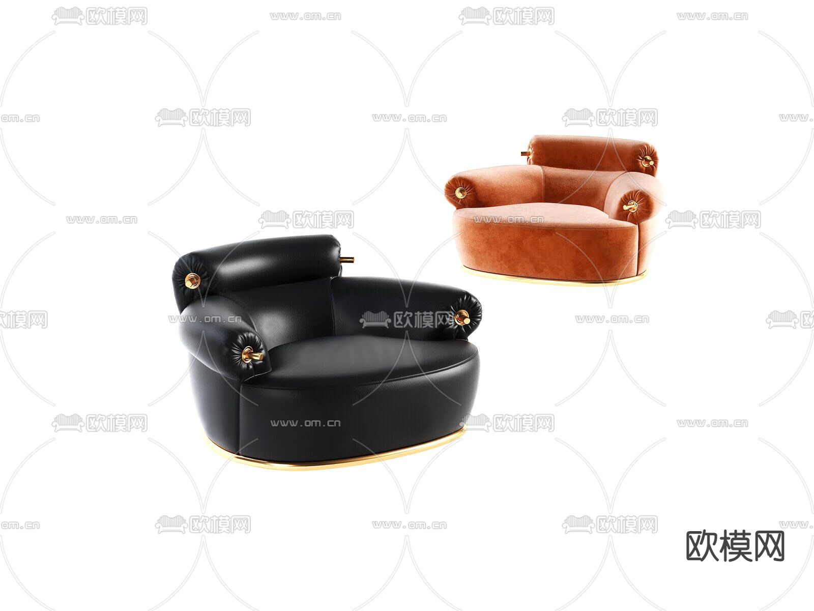 休闲沙发3d模型下载