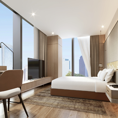  酒店客房su模型 