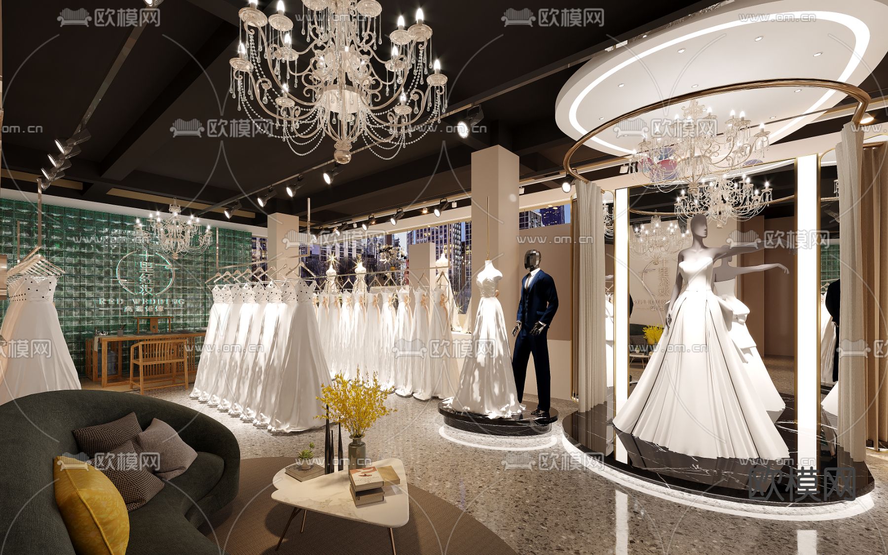 婚纱店3d模型下载（渲染图5）
