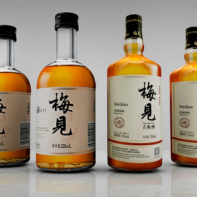  酒瓶酒水su模型 