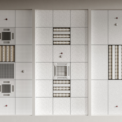 冲孔铝板吊顶su模型