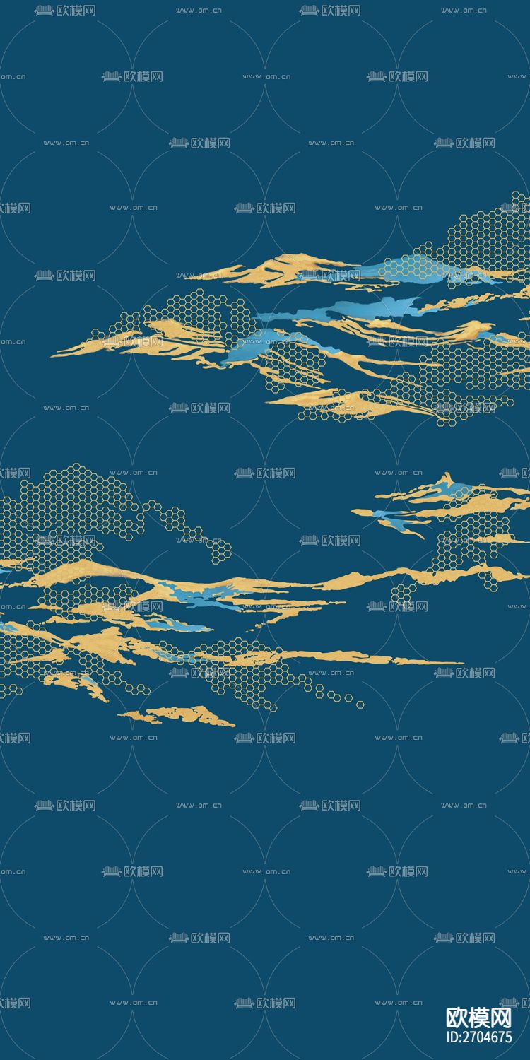 玄关 山水  抽象 线条 几何下载（渲染图6）