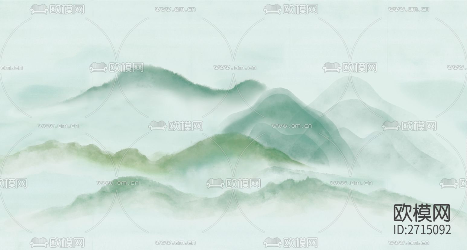 水墨山水壁纸下载（渲染图2）