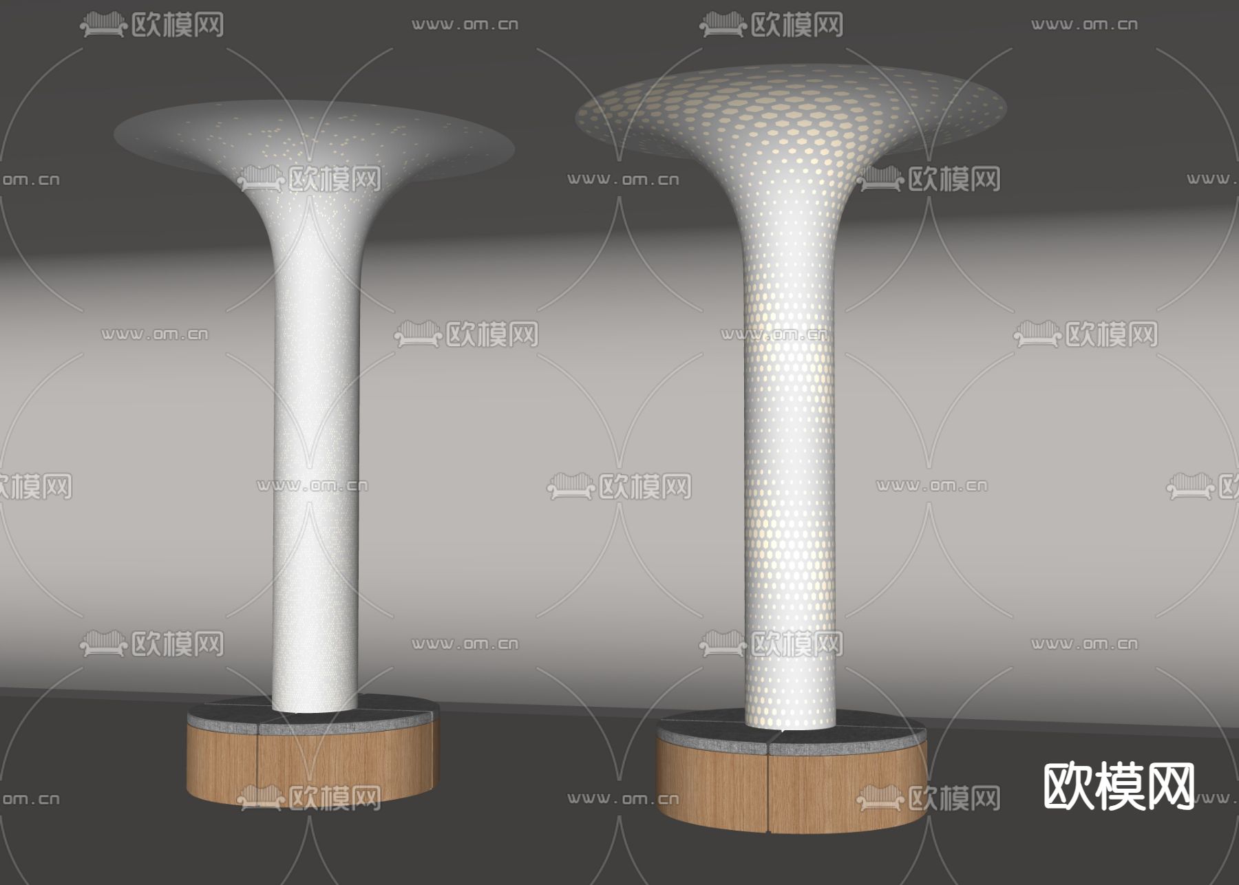 异形柱子 造型柱子su模型下载（渲染图2）