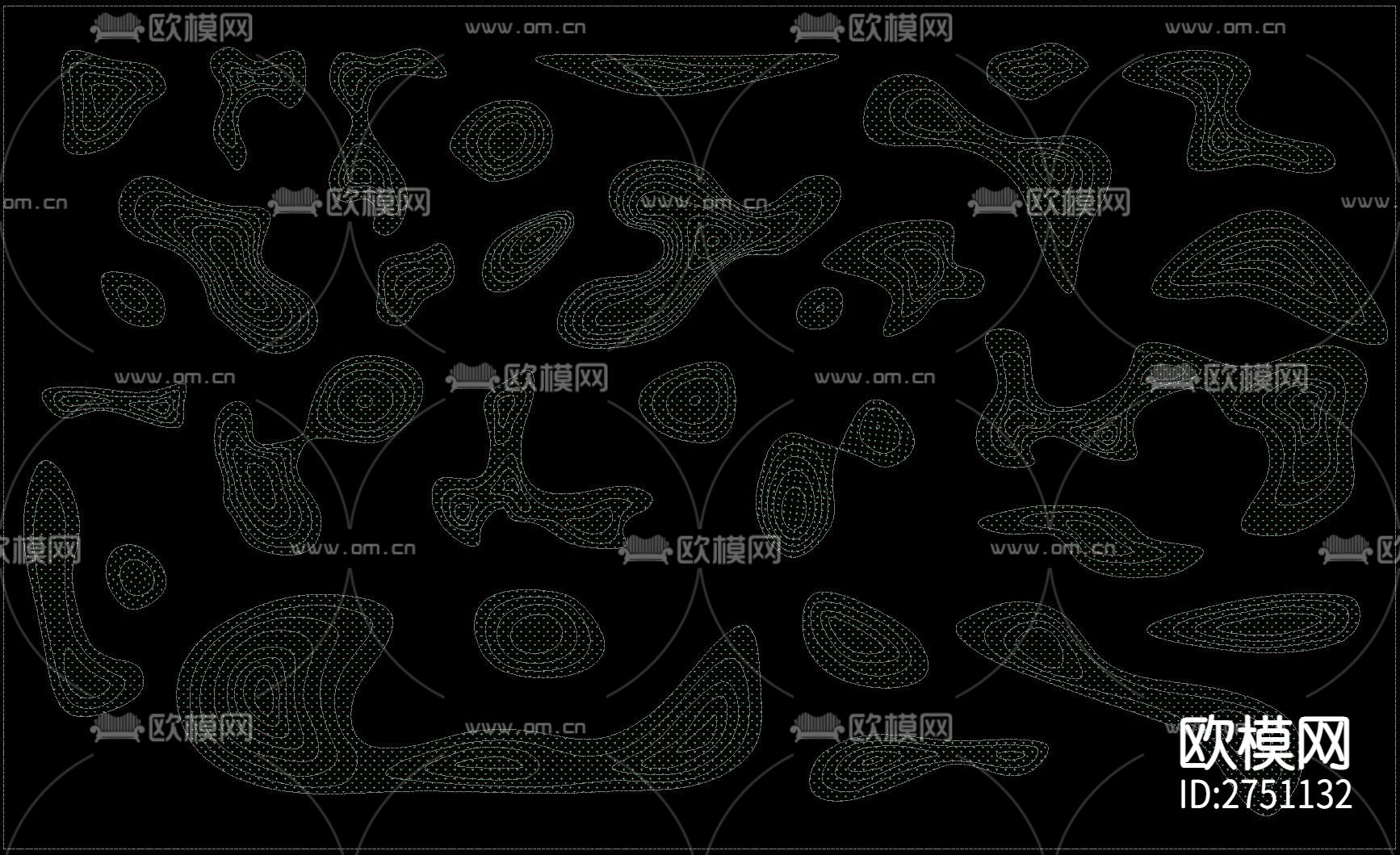 微地形cad图库下载（渲染图3）
