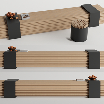  户外座椅 公共长椅su模型 