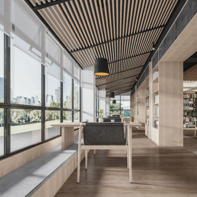  图书馆 图书室su模型 