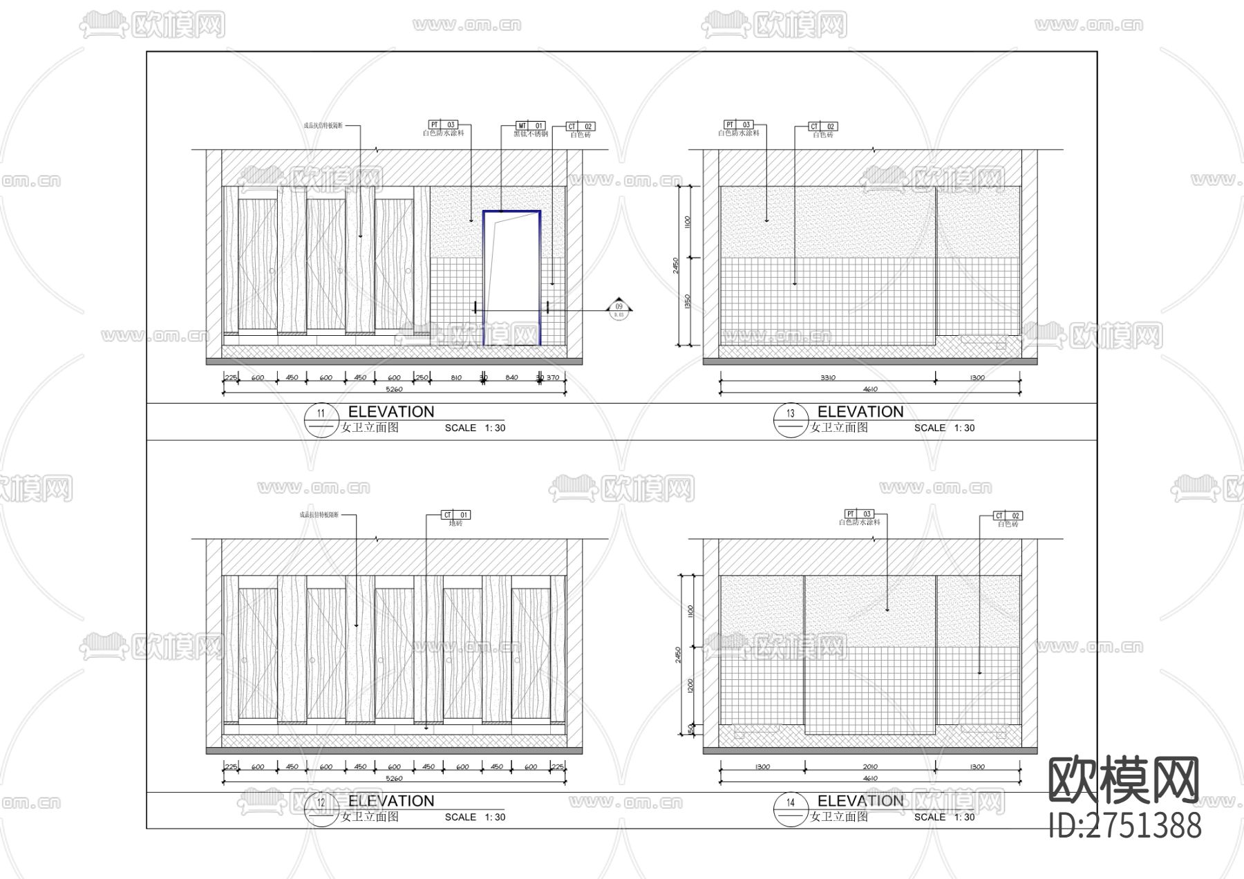南坪经开大楼cad施工图下载（渲染图7）
