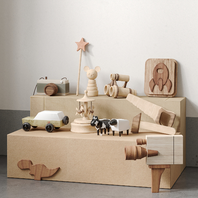  现代儿童玩具su模型 