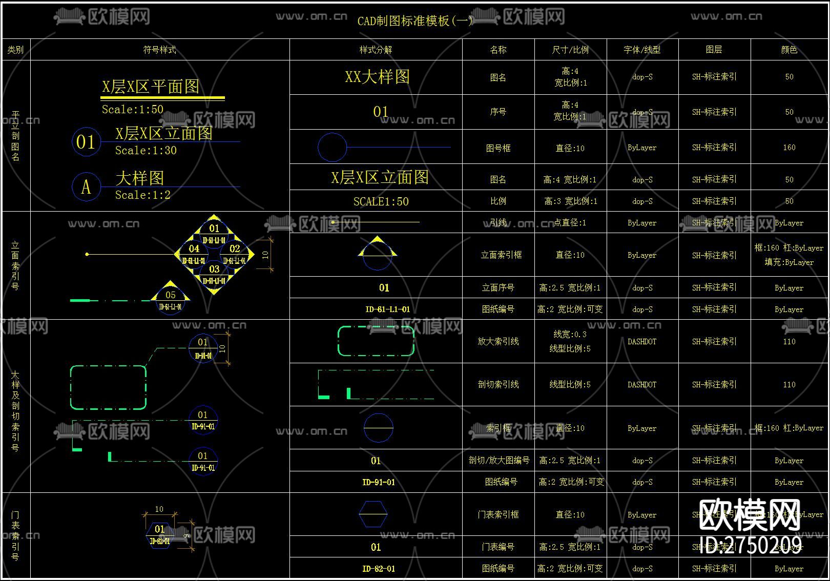 CAD制图标准cad模板下载（渲染图2）