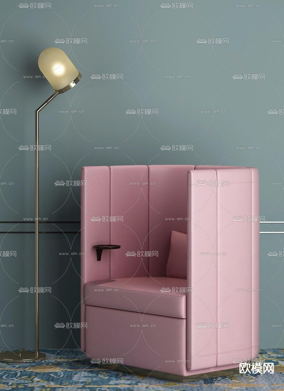 后现代沙发 单人沙发3d模型下载