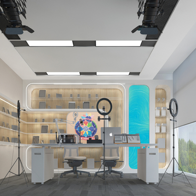  现代直播间su模型 