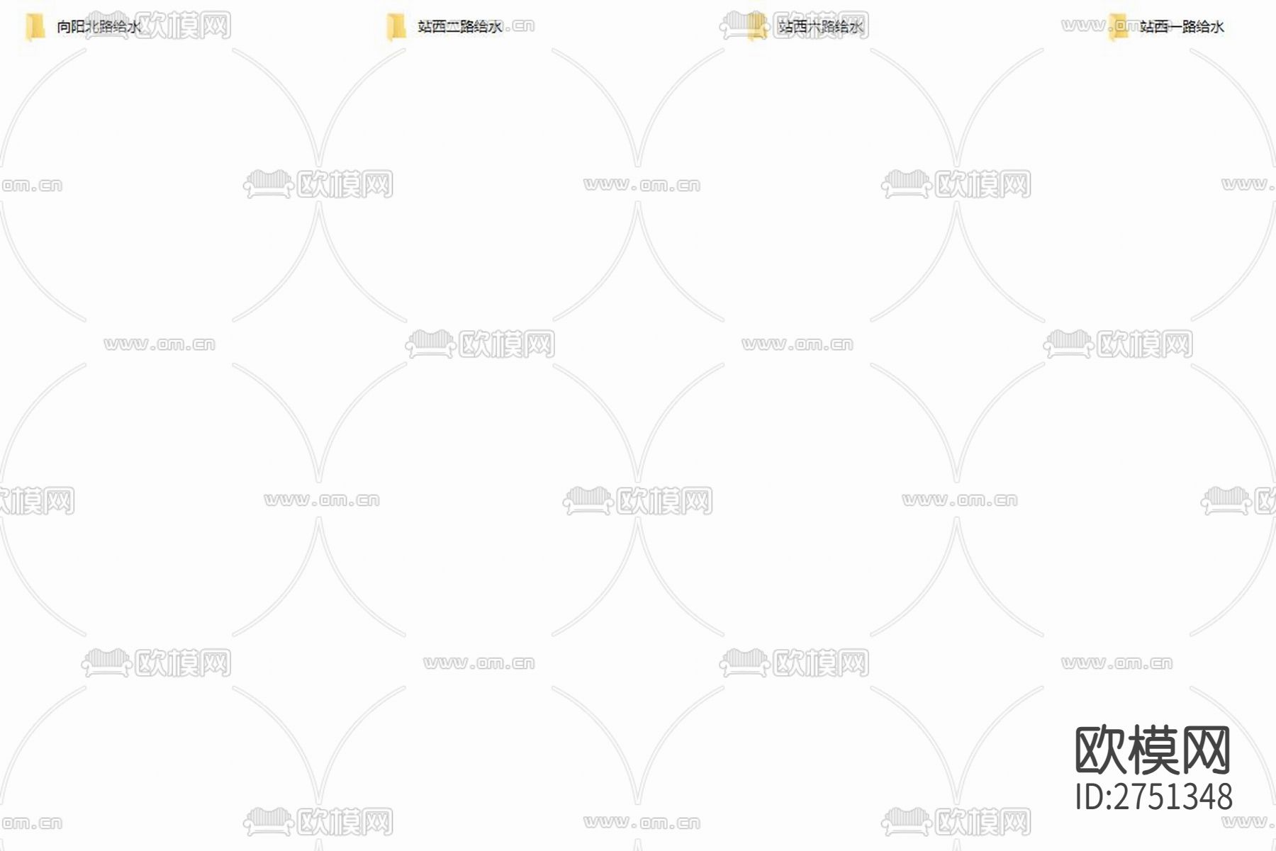 金福新区供水管网工程cad施工图下载（渲染图2）