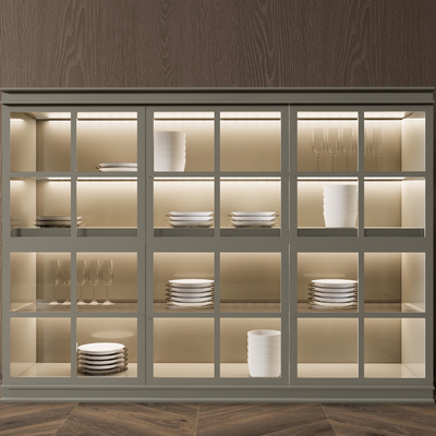  molteni 餐边柜su模型 