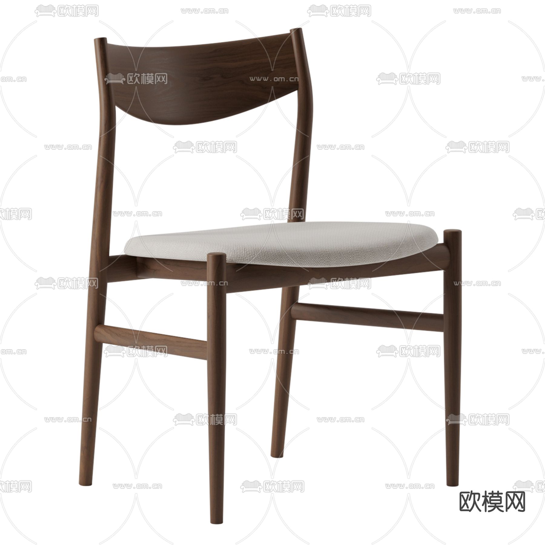 椅子 餐椅3d模型下载（渲染图1）