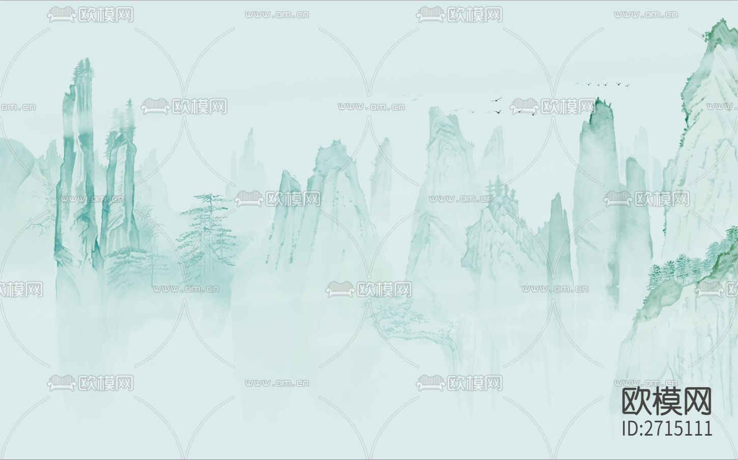 山水壁纸下载（渲染图2）