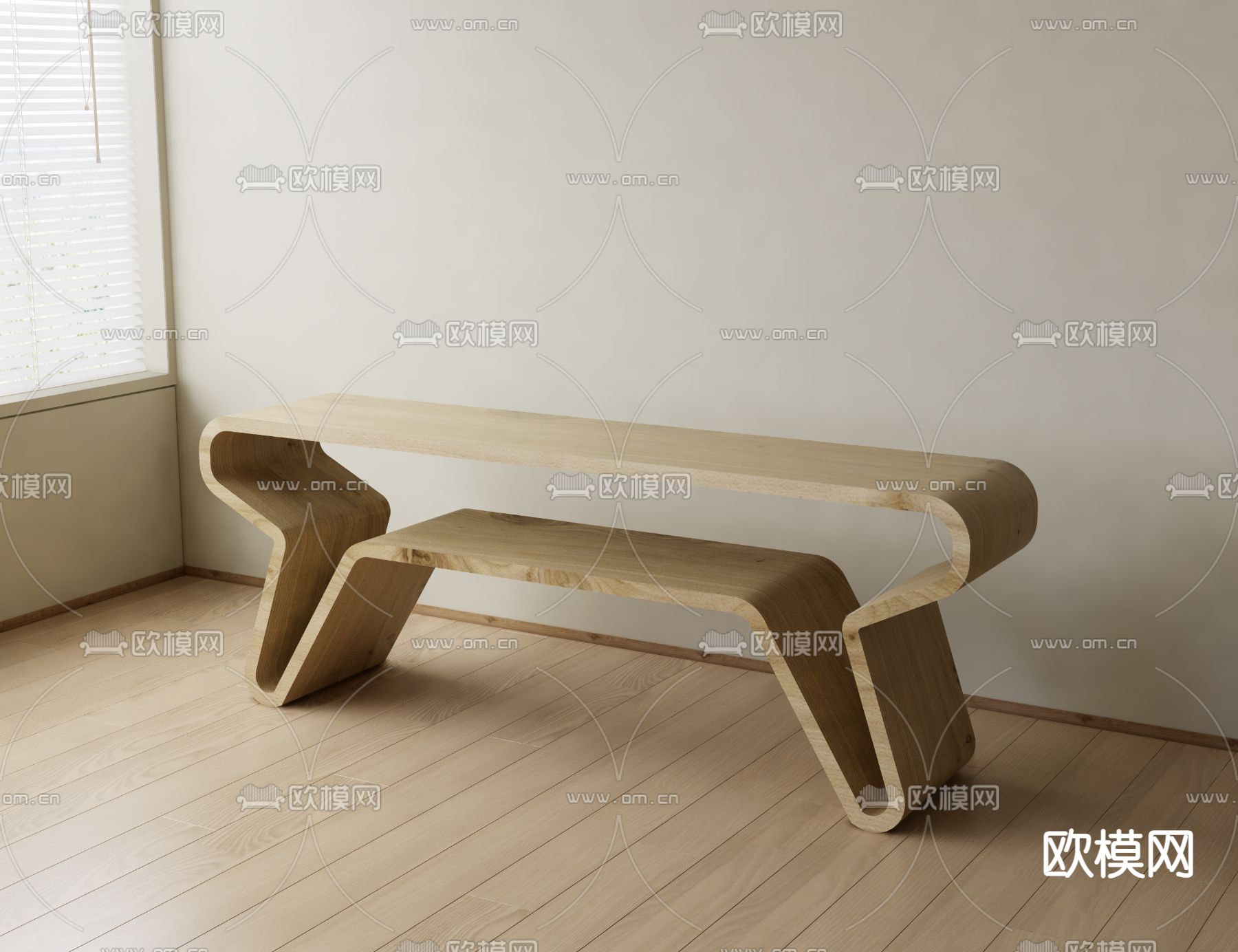 玄关凳 长凳 凳子3d模型下载