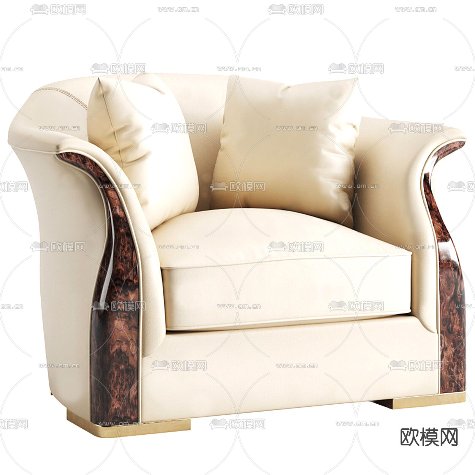 单人沙发3d模型下载