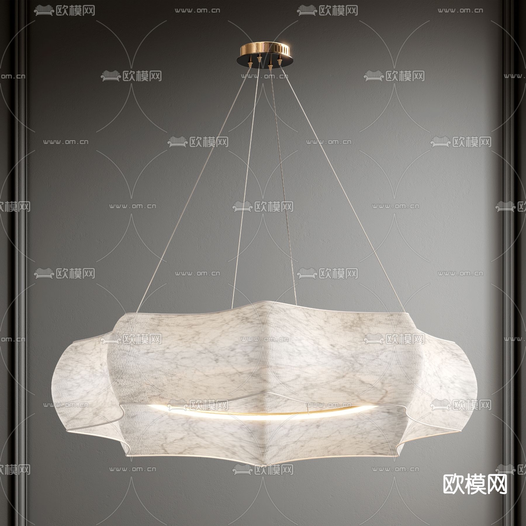 Flos 吊灯su模型下载（渲染图1）