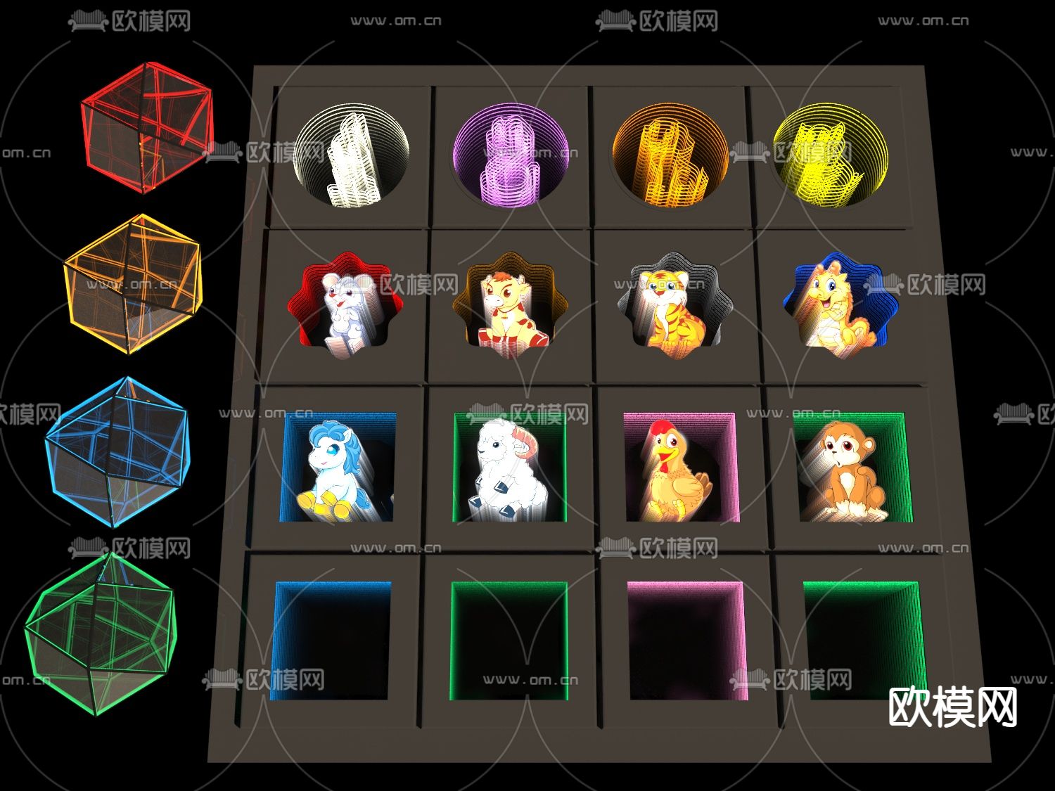 深渊镜 墙饰3d模型下载