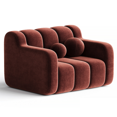 现代单人沙发su模型