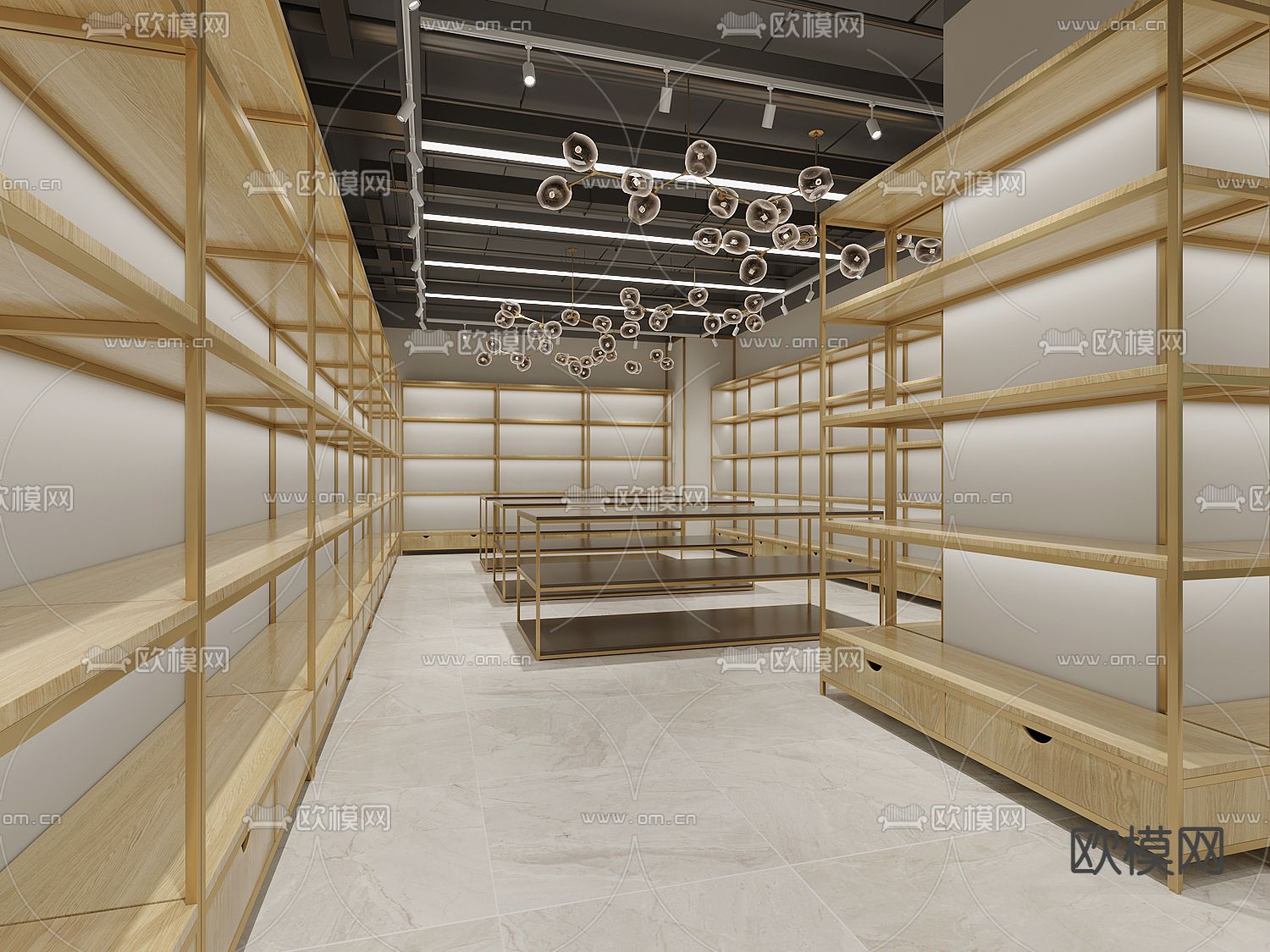 陶瓷专卖店3d模型下载（渲染图2）