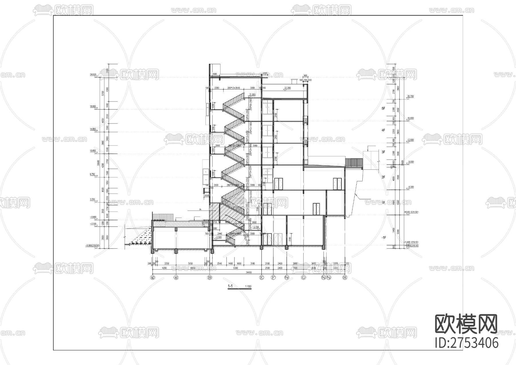 合川区总工会职工CAD施工图下载（渲染图9）