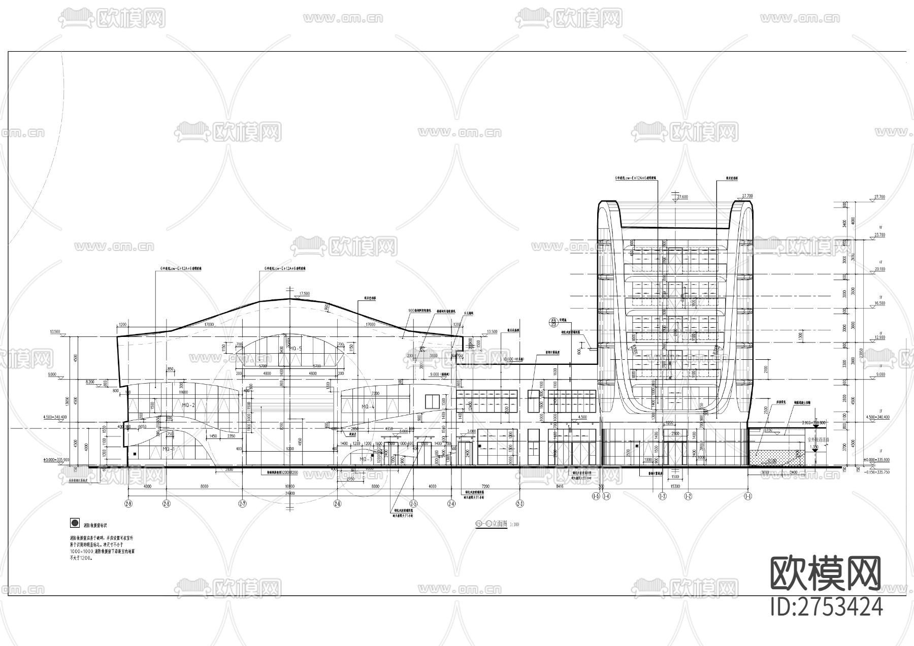空间太阳能电站实验基地CAD施工图下载（渲染图8）