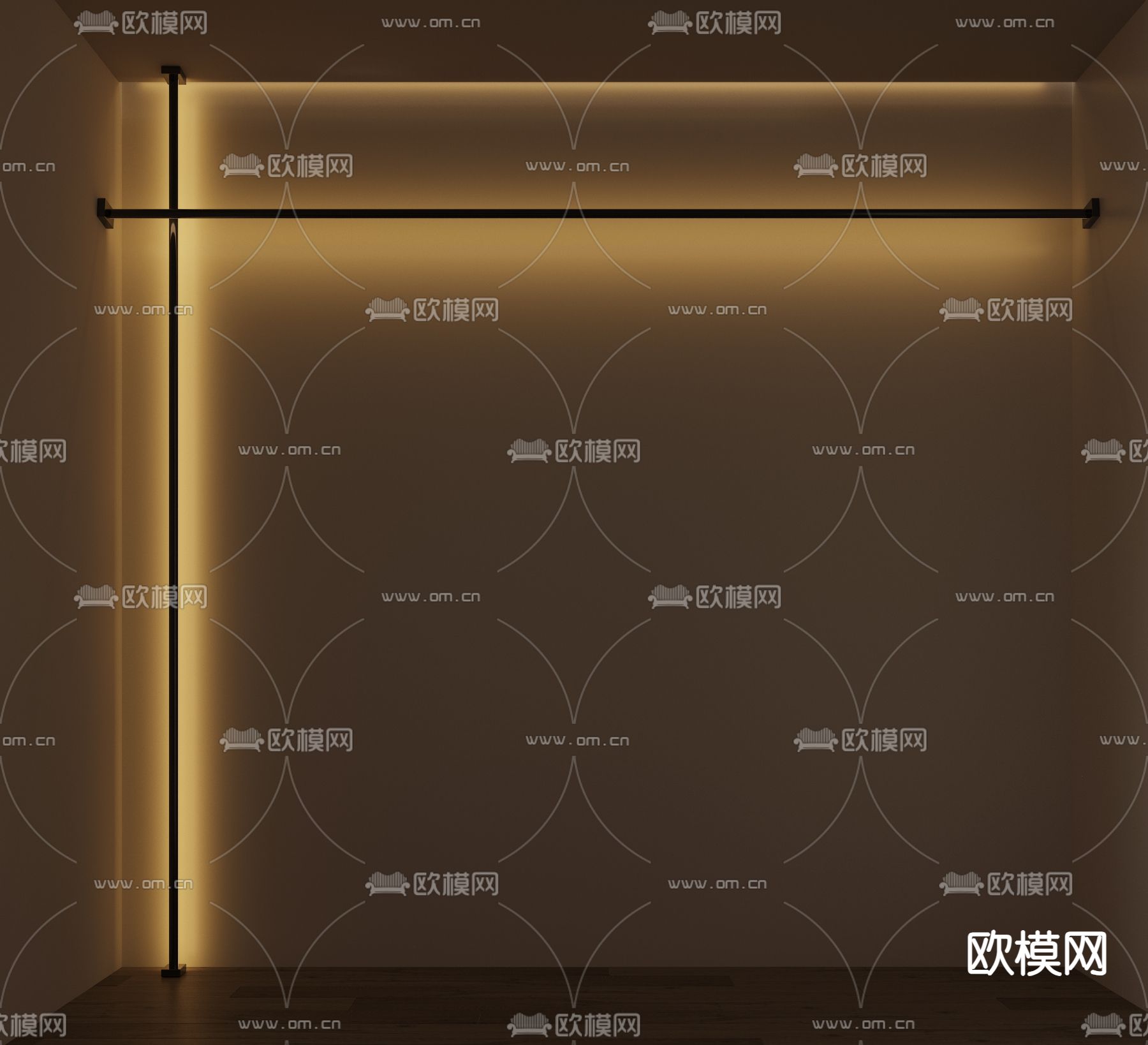 钢带灯 天际线灯3d模型下载