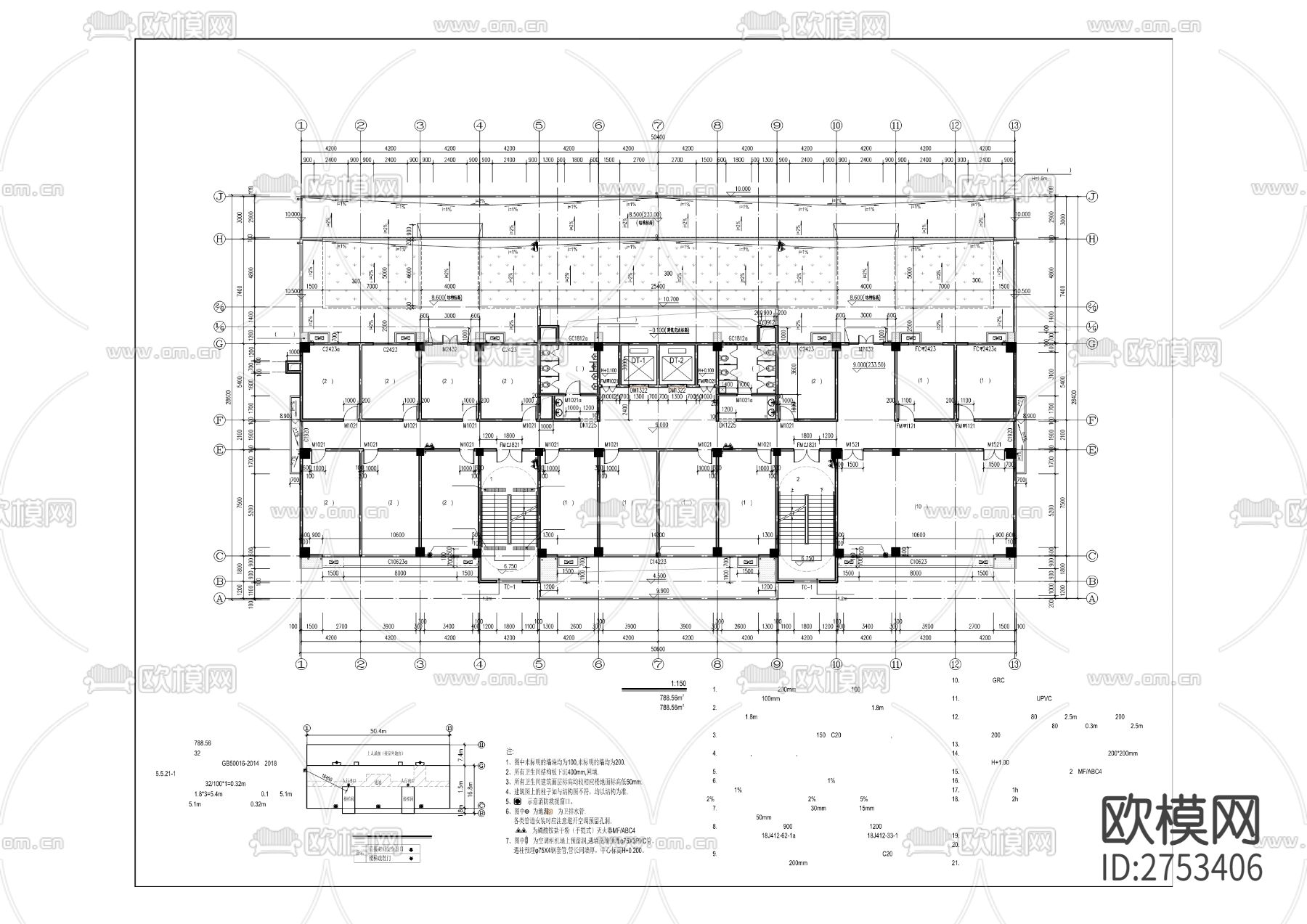 合川区总工会职工CAD施工图下载（渲染图6）