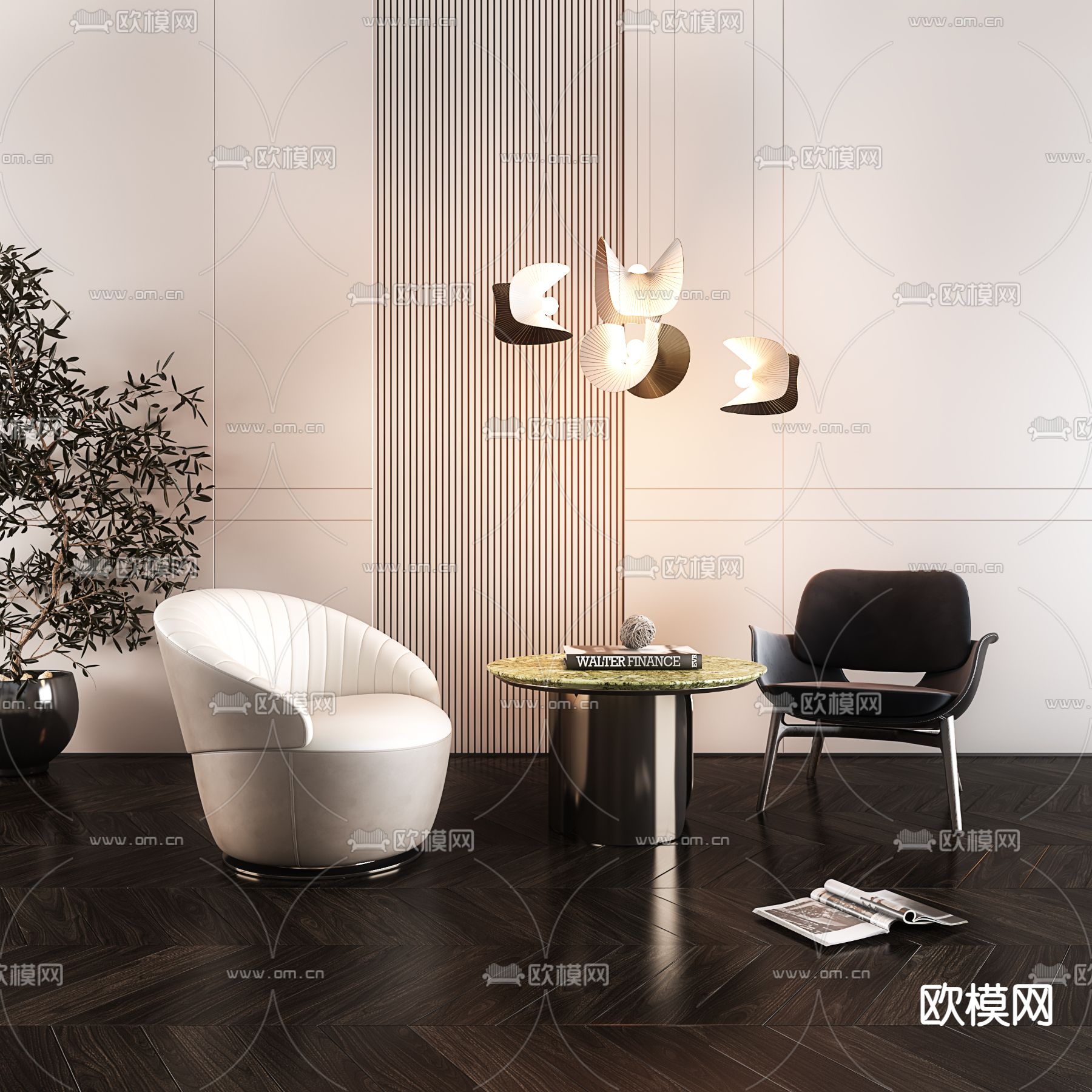 单人沙发 沙发椅3d模型下载