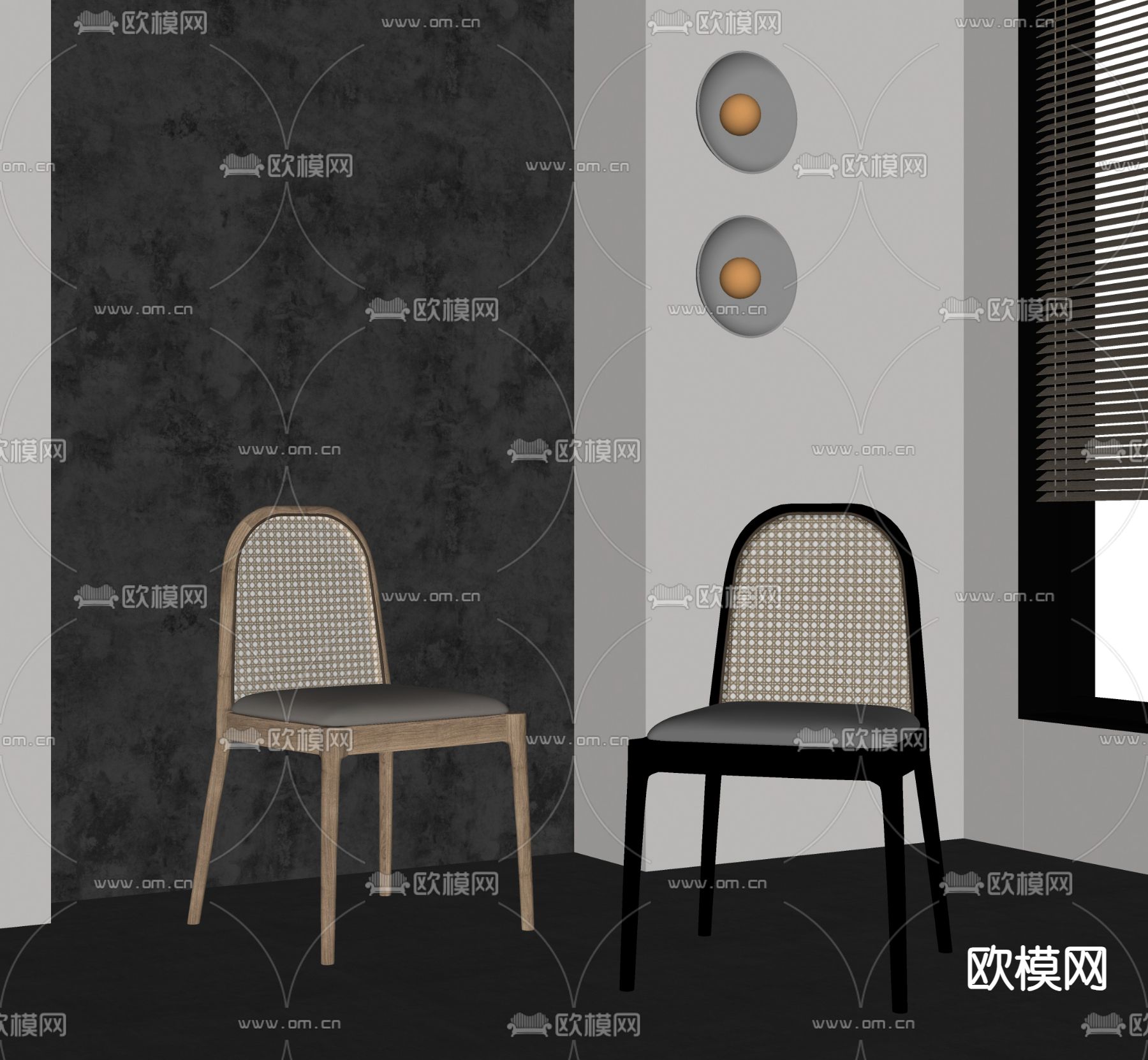 现代单椅su模型