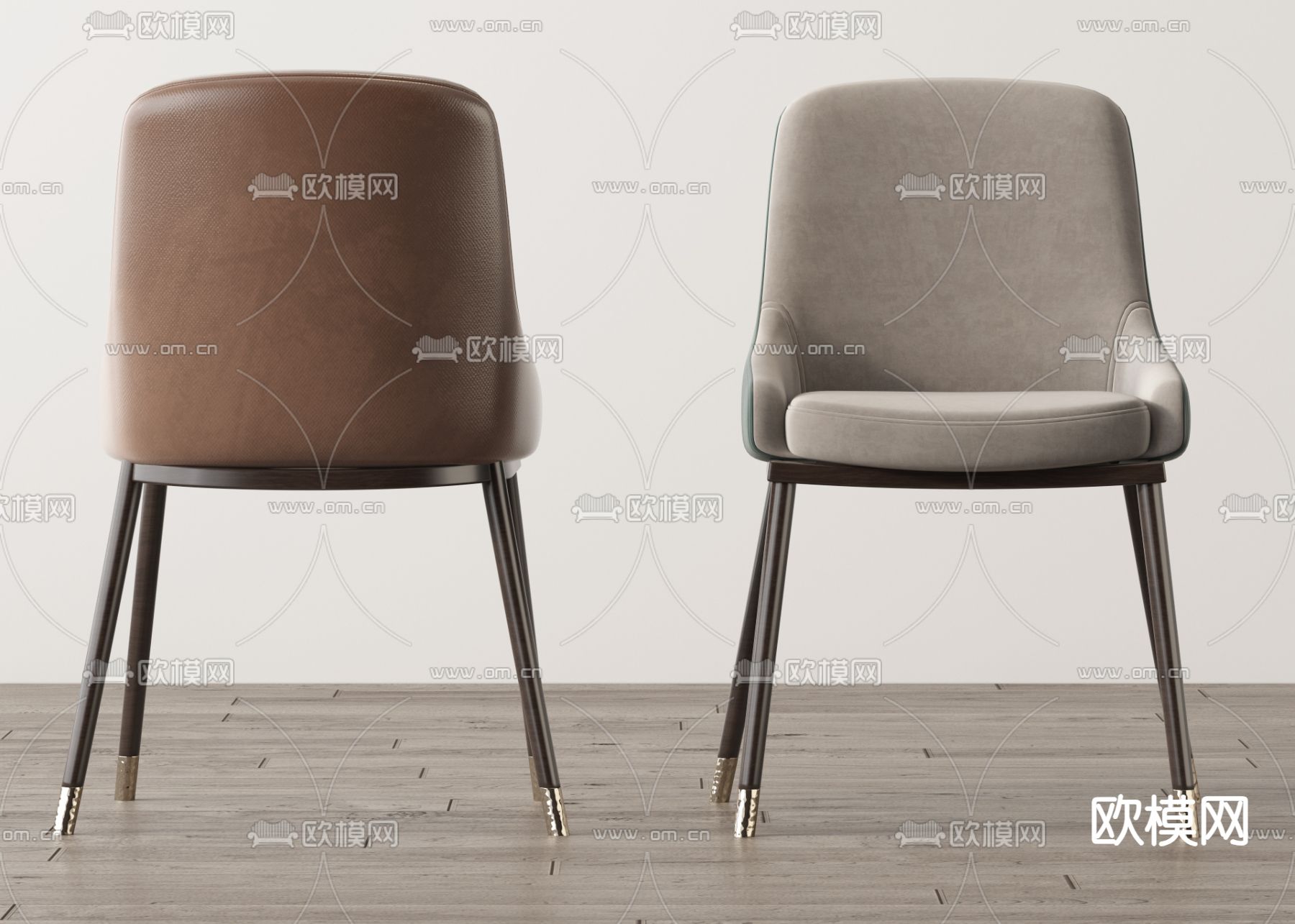 椅子 餐椅3d模型下载（渲染图2）