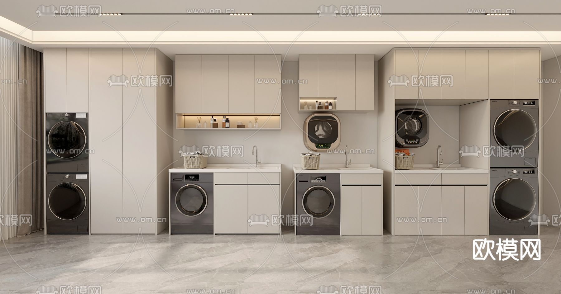 阳台柜 洗衣机柜3d模型下载