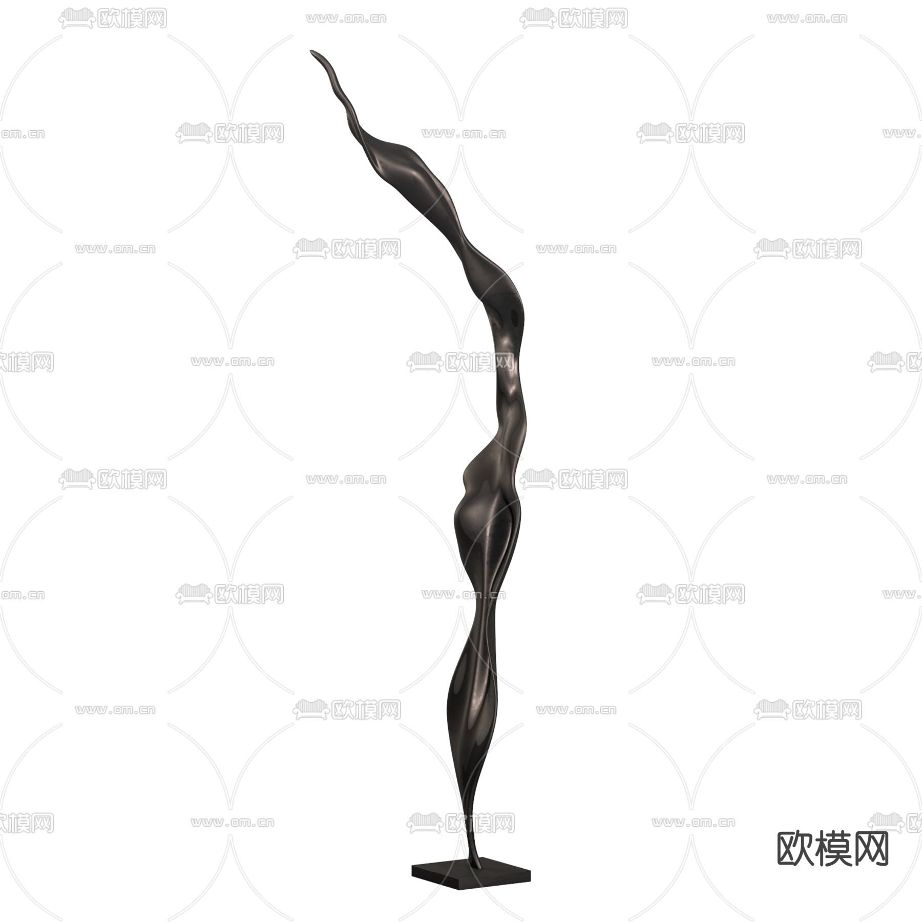 抽象雕塑 艺术摆件3d模型下载（渲染图2）