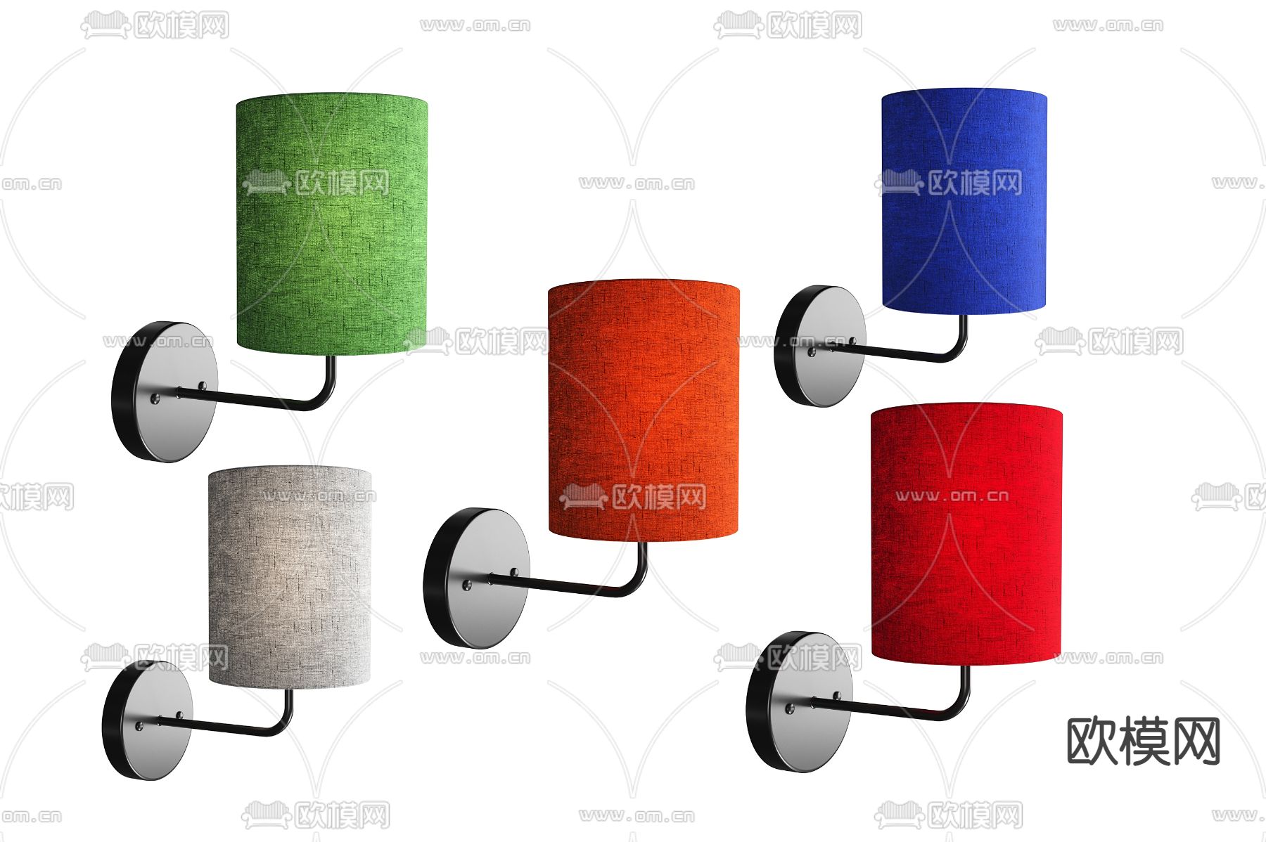 创意壁灯3d模型下载