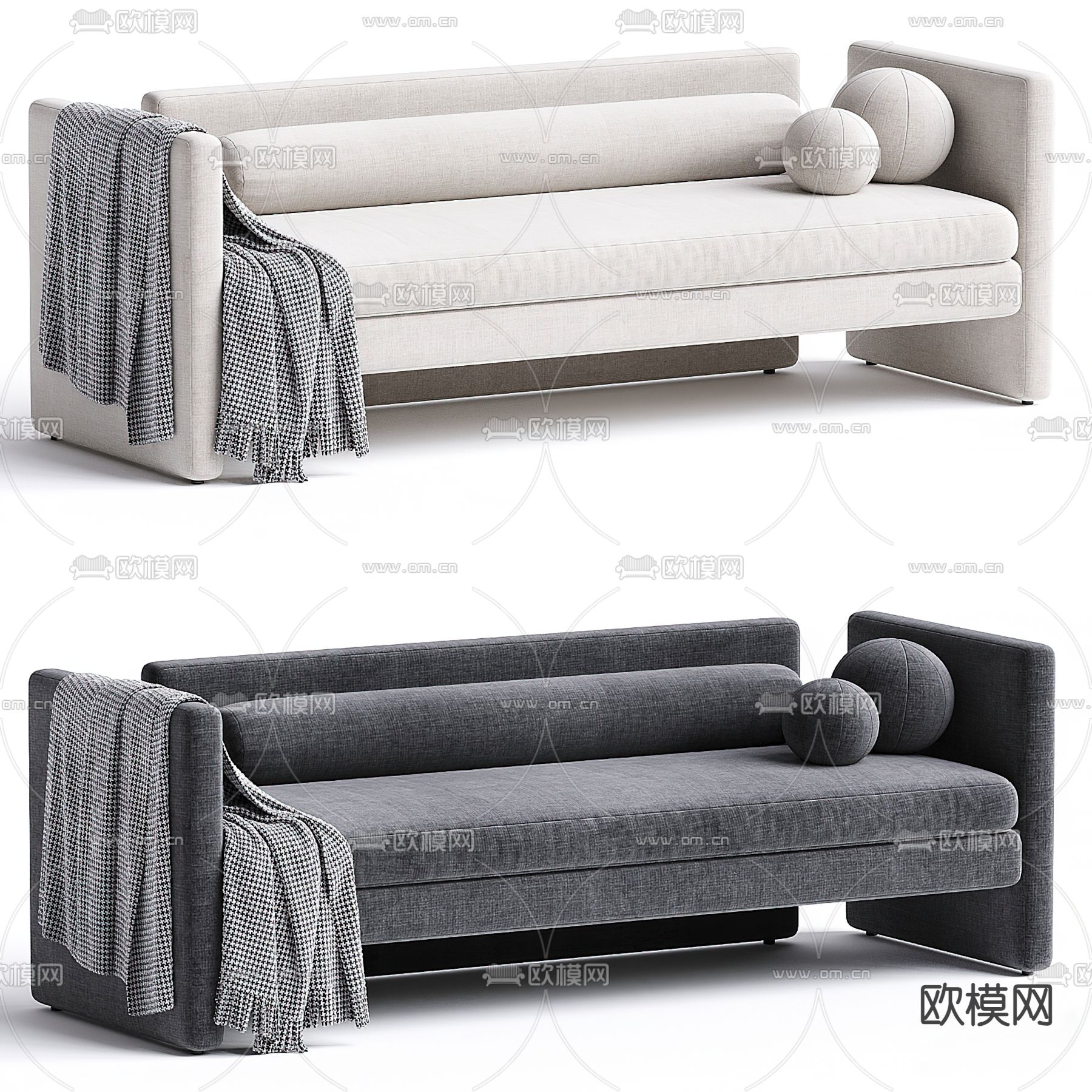 Flexform 双人沙发3d模型下载