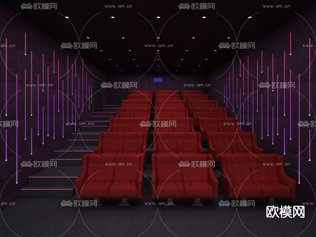 电影院 情侣厅免费3d模型下载