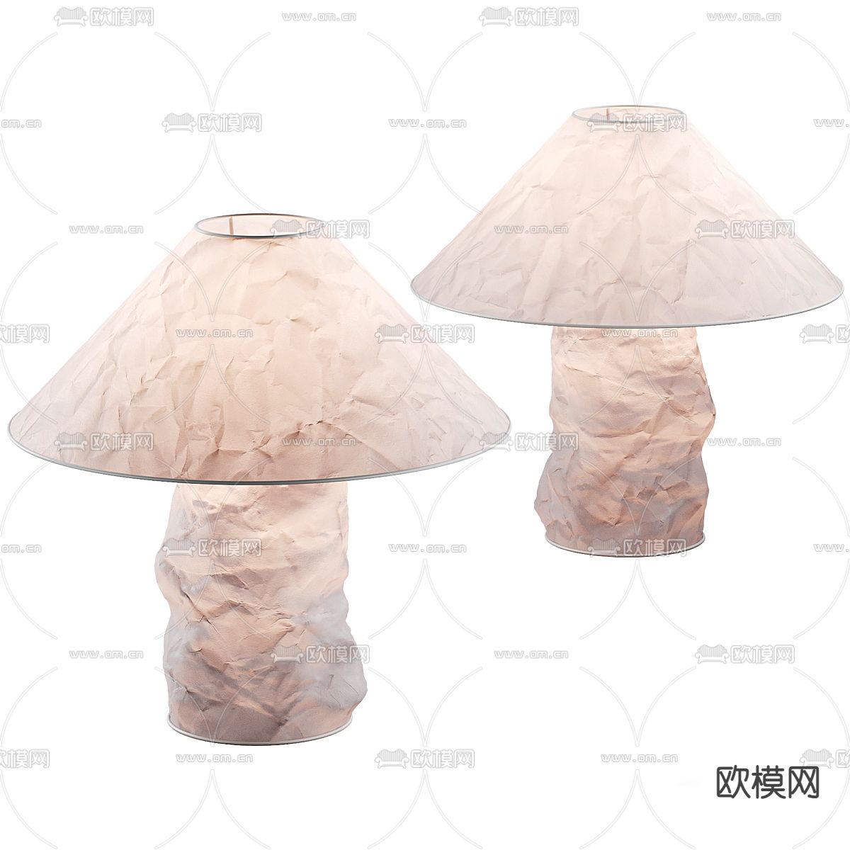 Ingo Maurer 台灯3d模型下载（渲染图1）