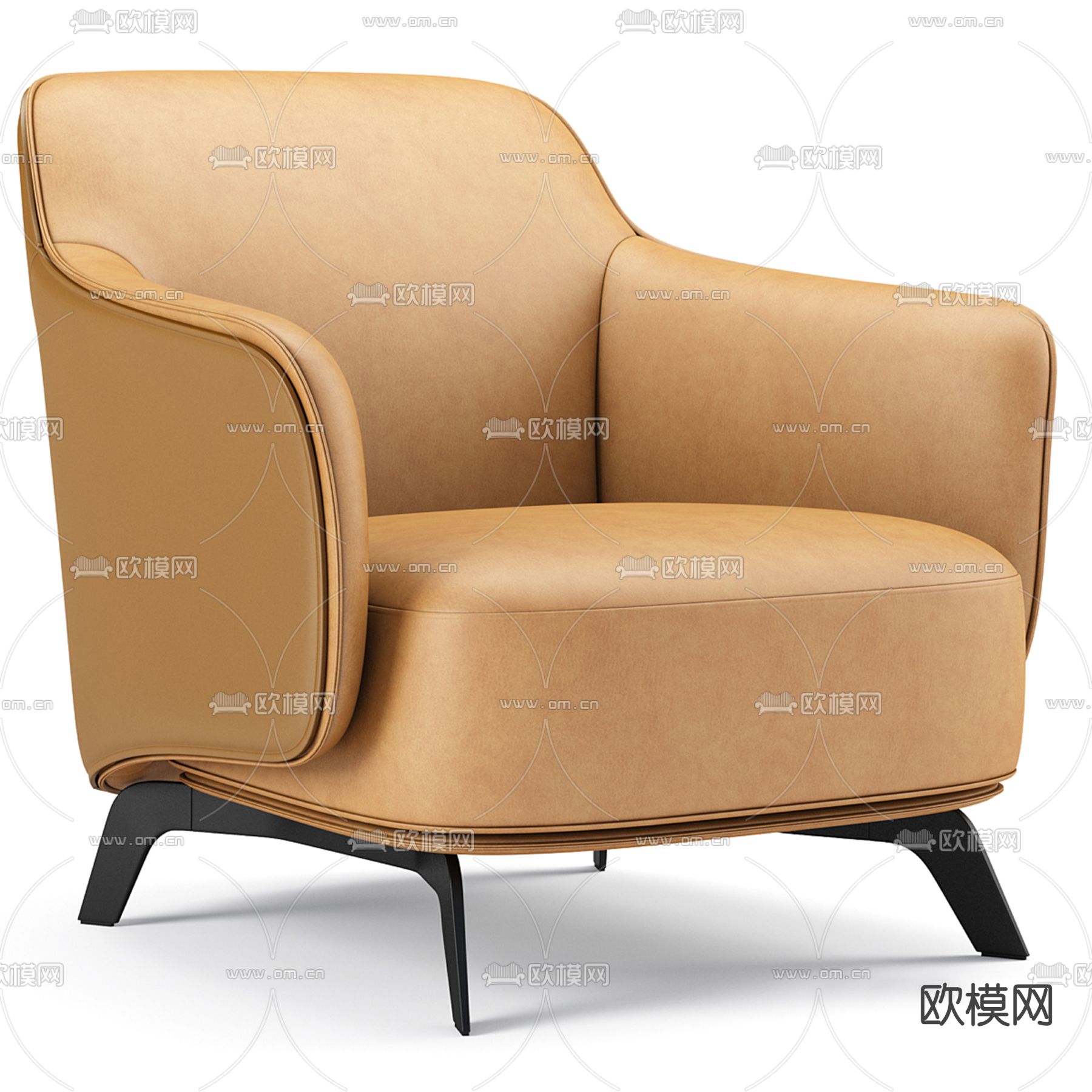 Poliform 单人沙发3d模型下载（渲染图1）