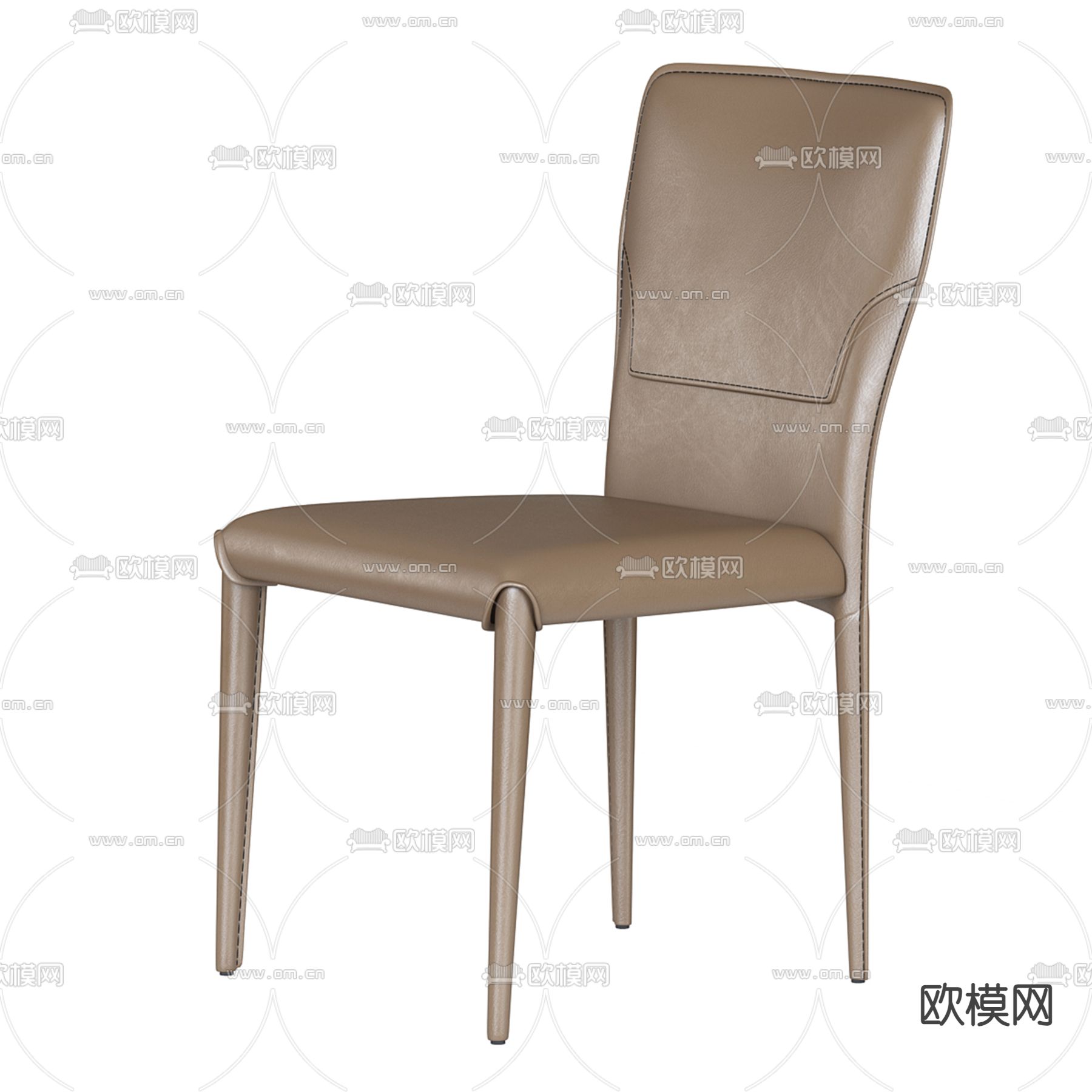 Ondarreta 椅子 餐椅3d模型下载（渲染图2）