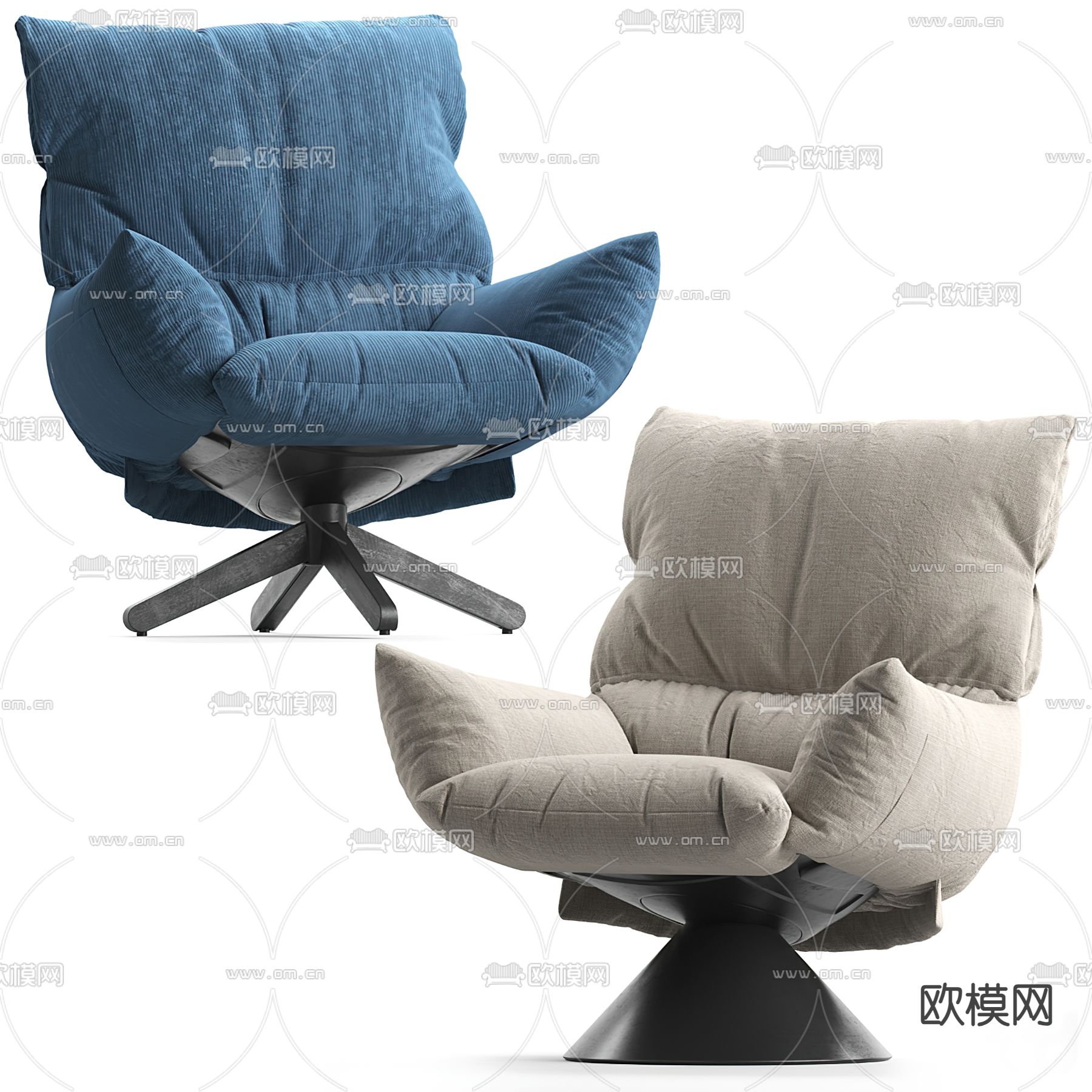 B&B 沙发椅3d模型下载